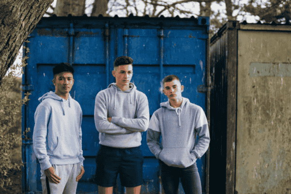 french terry fabric guide loops smooth face